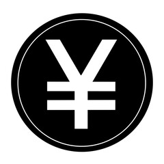 Fototapeta premium Japanese yen symbol Icons illustration