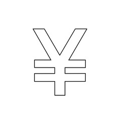 Fototapeta premium Japanese yen symbol Icons illustration