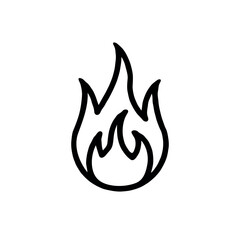 flame icon vector illustration