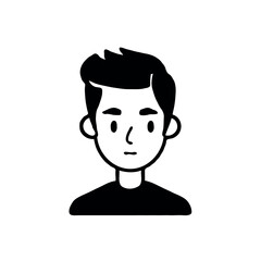 Man avatar icon, vector illustration