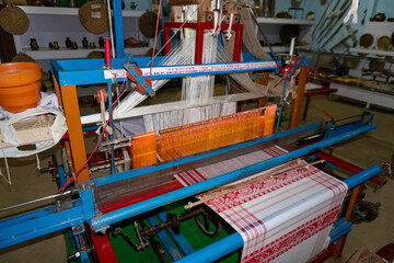 Gamusa weaving machine of Assam 2 shot by Sony ALPHA ILCE-6400 under natural light conditions