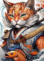 Beautiful Fantasy Kitten Portrait Cat PNG