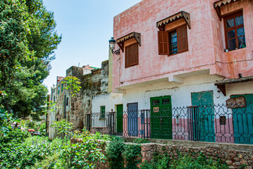 Houses and buildings in Sefrou in Morocco