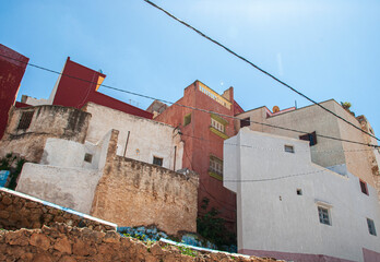 Buildings in Bhalil, a city in Morocco 