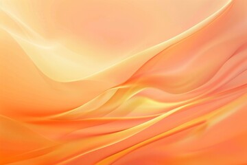 Abstract orange and yellow background with soft waves of fabric