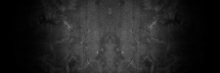 Naklejka premium Old wall texture smeared engine oil cement dark black gray background abstract grey color design are light with white gradient background.