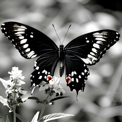 white butterfly on a flower