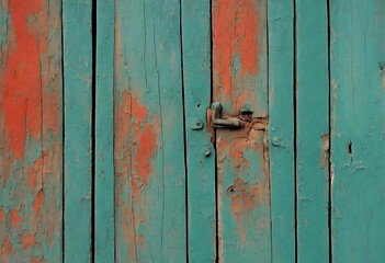 old wooden door with lock