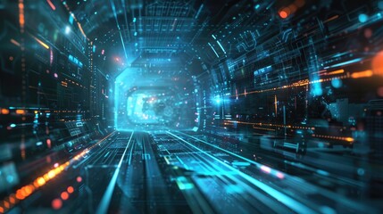 An American football player in a red uniform with helmet, on a blurred stadium background, sport banner