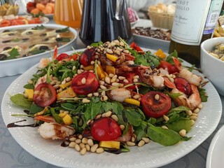 Salad pasta. Fresh and delicious.