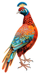 Pheasant Image for Stickers, T-Shirt Print, Cap, Mug, Slippers, Mousepad, with Transparent Background PNG