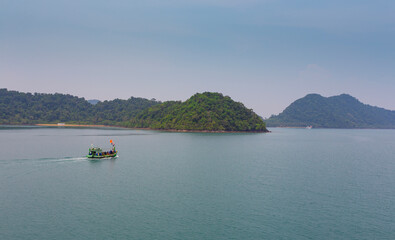 Ships in Thailand on the island of Koh Chang