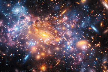 background cosmic massive galaxy 