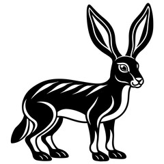 antelope-jackrabbit-goes-icon-vector