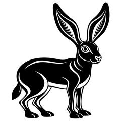 antelope-jackrabbit-goes-icon-vector