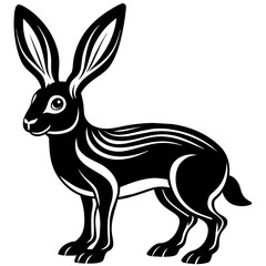 antelope-jackrabbit-goes-icon-vector