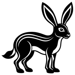 antelope-jackrabbit-goes-icon-vector