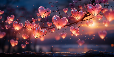 Enchanted Evening of Heart Lights