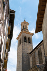 Main tower of the Church of San Saturnino. Patron of Pamplona, ​​Navarra