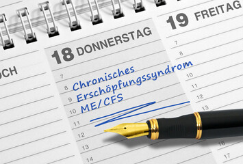 Diagnose, Notiz: Chronisches Ersch&ouml;pfungssyndrom ME/CFS