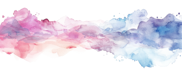 purple blue light watercolor splash isolated