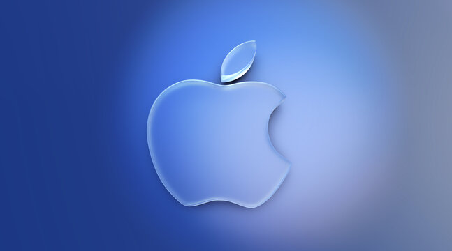 Apple, Apple Logo 3D Visual Design - Apple image for Social Networks and News. Mary 2024, Istanbul - T&uuml;rkiye (3D Render)