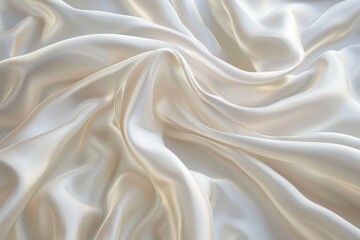 Obraz premium Close-Up View of White Fabric Texture