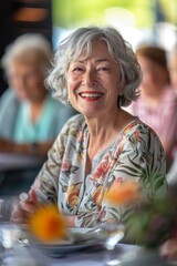 elderly people in a nursing home Generative AI