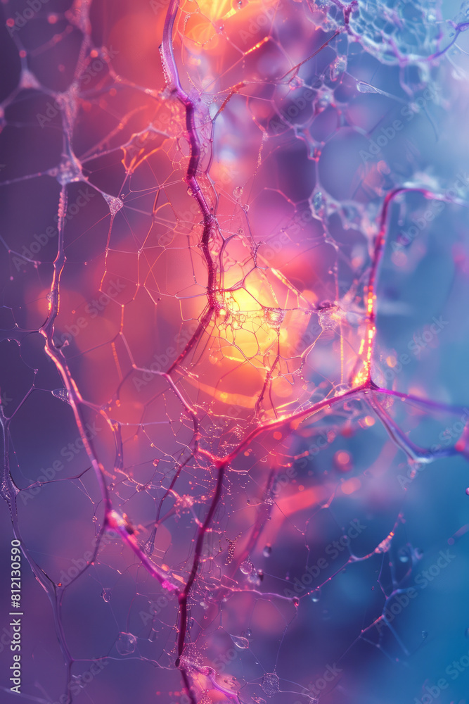 Poster visualization of the skin effect in alternating current, with current density higher near the surfac