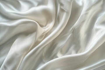 Fototapeta premium Close Up View of White Fabric