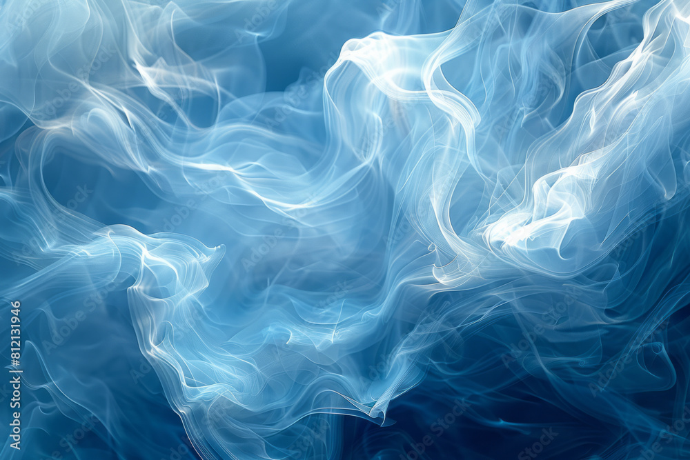 Aufkleber abstract art showing the scattering of light in the atmosphere, explaining why the sky is blue,