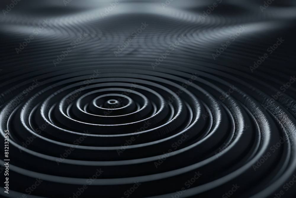 Leinwandbilder artistic visualization of sound waves emanating from a loudspeaker, spreading out in concentric circ