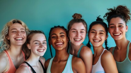 Obraz premium A Group of Joyful Friends Together