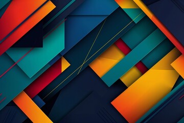 Abstract background made of colored shapes and lines