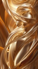 Flowing-Haired Woman Abstract Painting