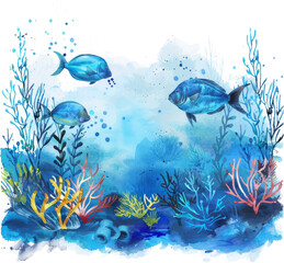 Whimsical Underwater Kingdom Clipart