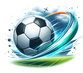 soccer ball in the shape of a ball, football graphics,