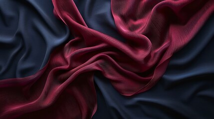 Obraz premium A piece of fabric with a red and blue pattern