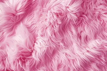 Fototapeta premium Close Up of Pink Fur Texture