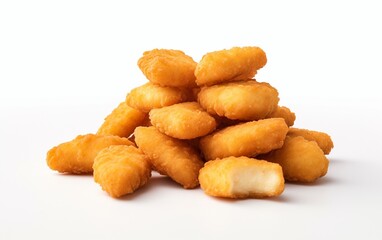 Nuggets Against a Clean Background