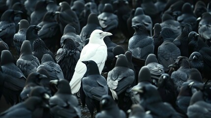 White crow among black crows