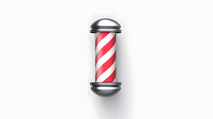 Barber pole icon barber 3d