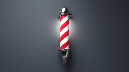 Barber pole icon barber 3d
