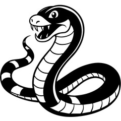 Fototapeta premium anaconda cartoon-vector-illustration