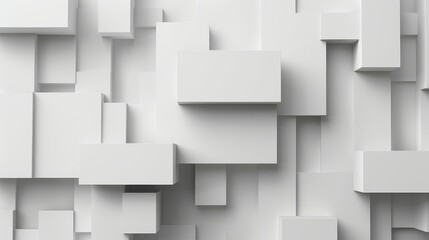 Abstract white background with geometric shapes,
