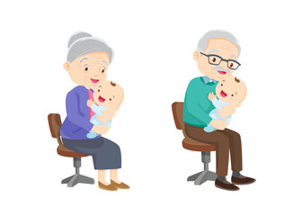 grandparent holding baby in arms