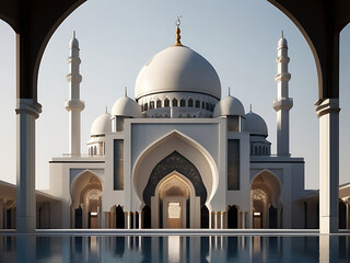 Mosque at night.