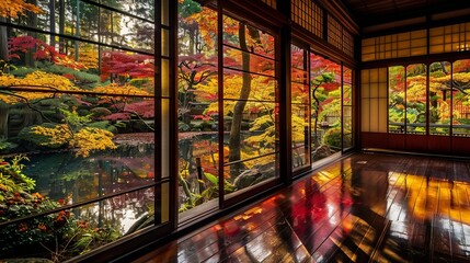 The tranquility of a Japanese garden