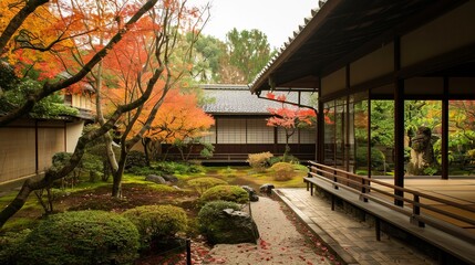 The tranquility of a Japanese garden