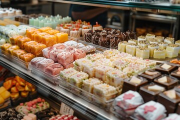 Obraz premium Oriental candies and sweets at the market